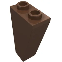 Brick Sloped Inverted 75° 2 x 1 x 3 / Brown