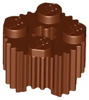 Brick Round 2 x 2 [Grill] / Reddish Brown