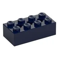 Brick Special 2 x 4 with 3 Axle Holes / Dark Blue