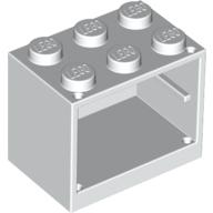 Lego Cupboard 2 x 3 x 2 with Solid Studs / White