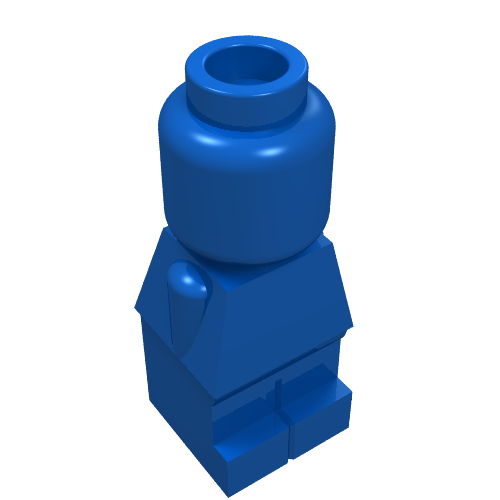 Lego Microfig [PLAIN] / Blue