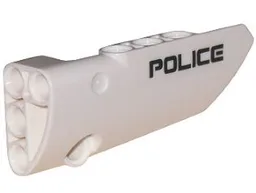 Technic, Panel Fairing # 4 Small Smooth Long, Side B with 'POLICE' Pattern (Sticker) - Set 5974