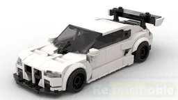 BMW M4 GT3 bodywork changes + plain white recolor (76922 mod)