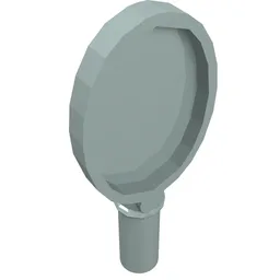 Equipment Hand Mirror with Heart on Reverse [Hair Accessory] / Light Aqua