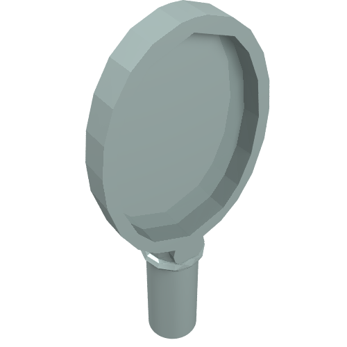 Lego Equipment Hand Mirror with Heart on Reverse [Hair Accessory] / Light Aqua