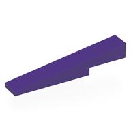 Lego Brick Sloped 1 x 6 x 1 with 1 x 2 x 1/3 Cutout / Dark Purple