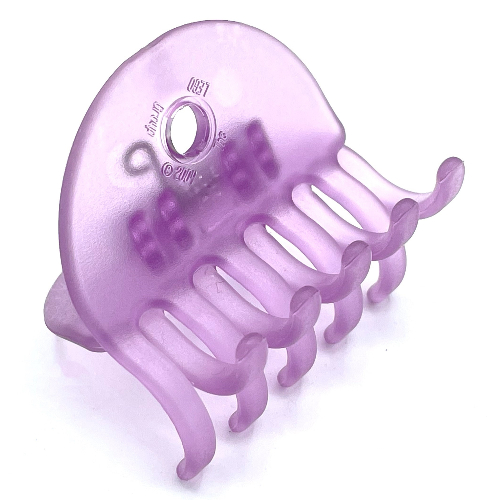 Lego Clikits Hair Clip, Grip, 5 Teeth per Side / Trans-Light Purple