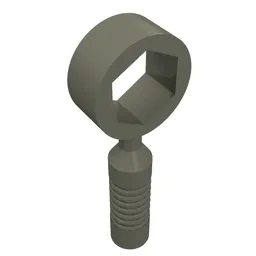Tool Wrench / Spanner, Box [6-Rib Handle] / Dark Gray