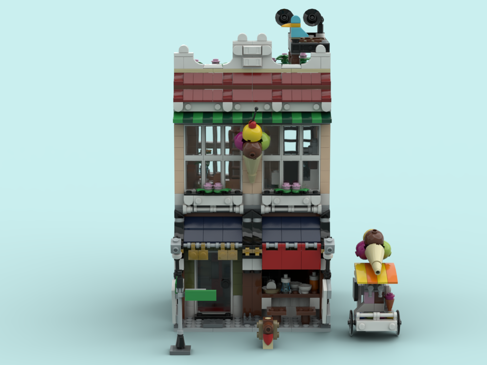 Lego Ice Cream & Noodle Shop - Modification of 2x Sets 31131