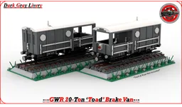 (Dark Gray) GWR 20-Ton 'Toad' Brake Van (8-W)