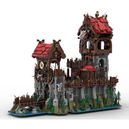 Wolfpack Tower & Medieval Ship - Classic Castle