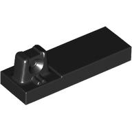 Lego Hinge Tile 1 x 3 Locking with 1 Finger on Top with Cutout / Black