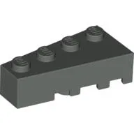 Brick Wedged, Angled 4 x 2 Left / Dark Gray