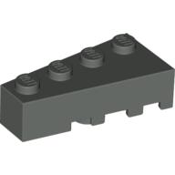 Lego Brick Wedged, Angled 4 x 2 Left / Dark Gray