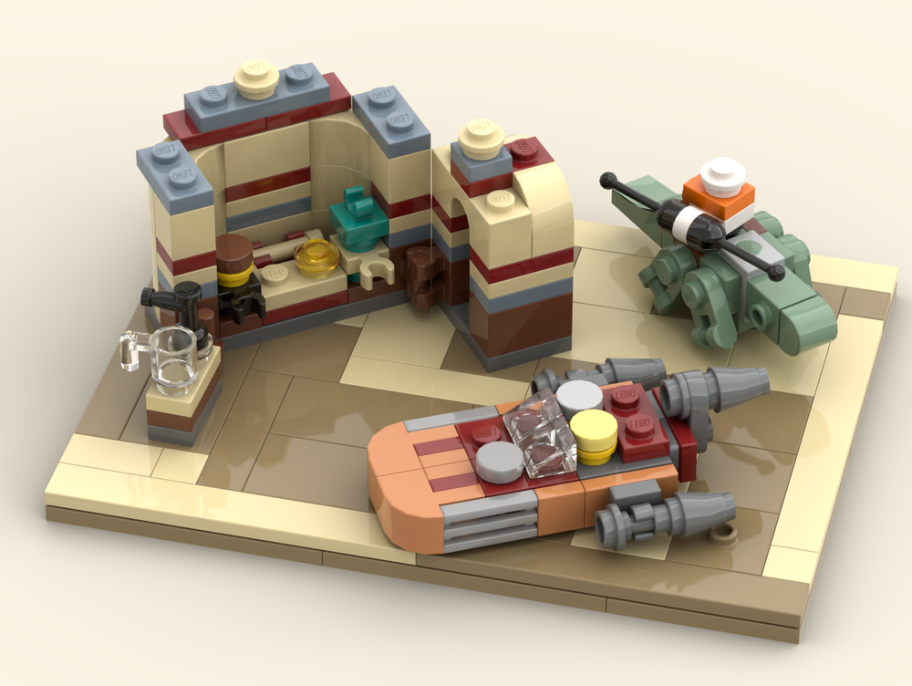 Lego 4501 Mos Eisley Cantina Miniature Adaptation