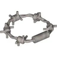 Equipment Barbed Wire Coil / Pearl Light Gray