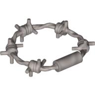 Lego Equipment Barbed Wire Coil / Pearl Light Gray