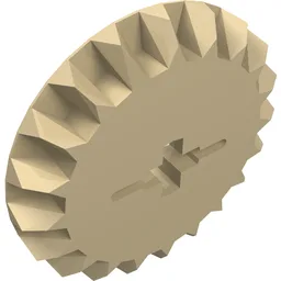 Technic Gear 20 Tooth Bevel / Tan