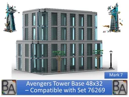 Avengers Tower Base 48x32 - Compatible with Set 76269 (Mark 7)