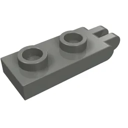 Hinge Plate 1 x 2 with 2 Fingers and Hollow Studs / Dark Bluish Gray