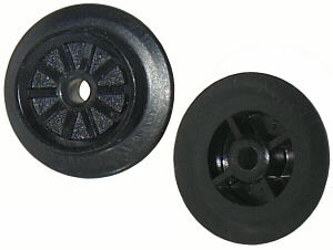 Lego Train Wheel Small with Pin Axle Hole / Black
