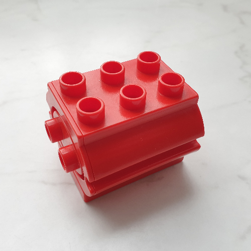 Lego Duplo Water Container, 2 x 3 Studs on Top / Red