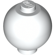 Lego Brick Round 2 x 2 Sphere with Stud [Plain] / White