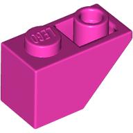 Lego Brick Sloped Inverted 45° 2 x 1 / Dark Pink