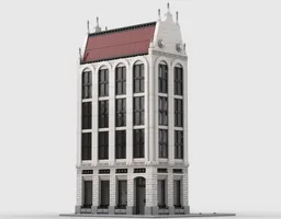 Old office building, white building only version