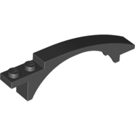 Lego Brick Arch 8 x 1 x 1 2/3 Curved / Black