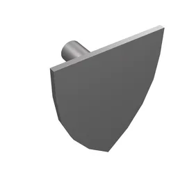 Shield Triangular / Flat Silver