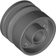 Lego Wheel 18 x 14 with Pin Hole, Fake Bolts and Shallow Spokes / Dark Bluish Gray