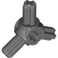 Lego Technic Axle Connector Hub with 3 Axles at 120° / Dark Bluish Gray