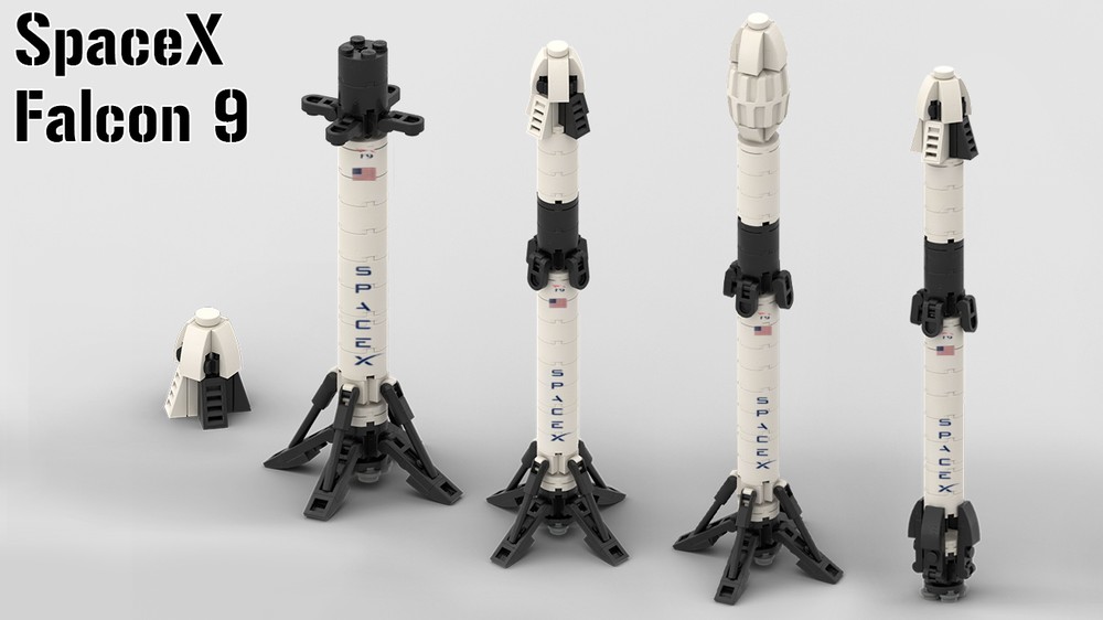 Lego SpaceX Falcon 9 | 1/300