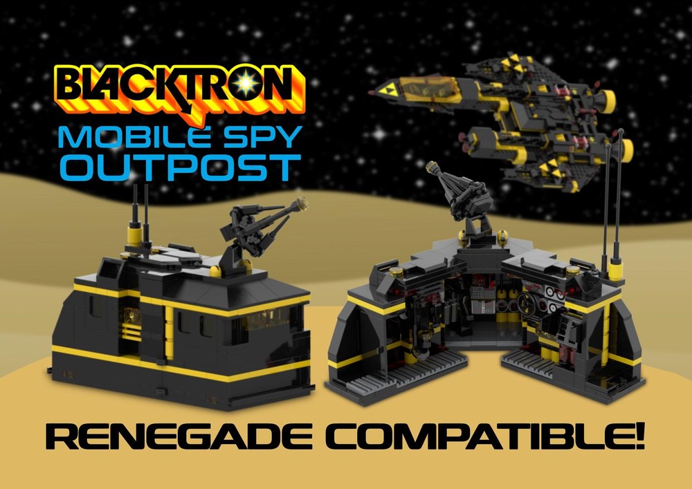 Lego Blacktron Mobile Spy Outpost - 10355 Renegade Compatible!