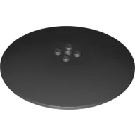 Dish 10 x 10 Inverted (Radar) with Solid Studs / Black