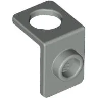 Minifig Neckwear Bracket [One Stud] / Light Gray