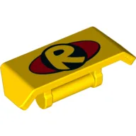 Spoiler 2 x 4 with Handle and Robin Logo Print / Yellow