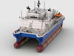 German coast guard cruiser as SWATH ship "BORKUM"
