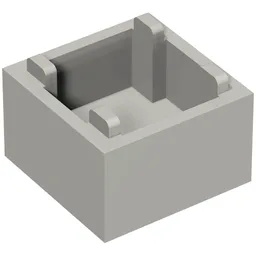 Container Box 2 x 2 x 1 [Plain] / Light Bluish Gray