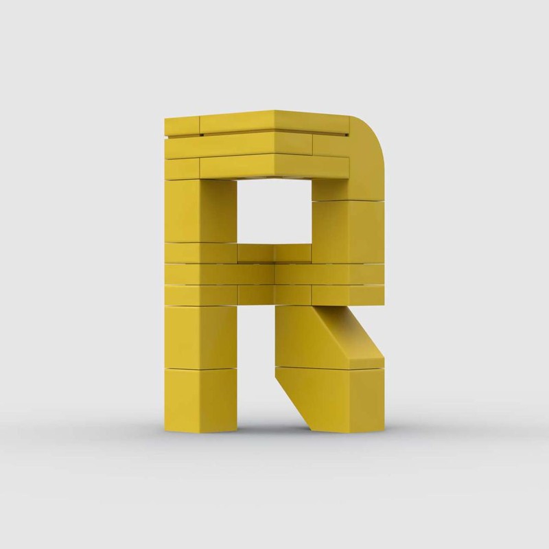 Lego 3D Letter R 3x3x5