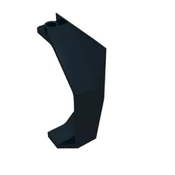 Panel 3 x 3 x 6 Corner Convex / Black