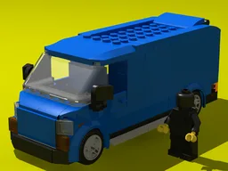Blue Cargo Van