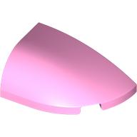Lego Brick Round, Curved Double 3 x 2 Beveled with Stud Notch Right / Bright Pink