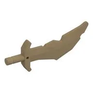 Weapon Sword / Scimitar Notched Blade / Dark Tan