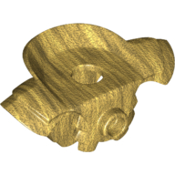 Lego Minifig Neckwear Armour Breastplate with Shoulder Pads and Axle Hole on Back / Pearl Gold