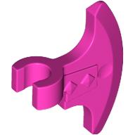 Lego Weapon Axe Head, Clip-on (Viking) [Thick Clip] / Dark Pink