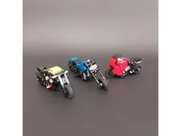 Tiny Blue Motorcycle
