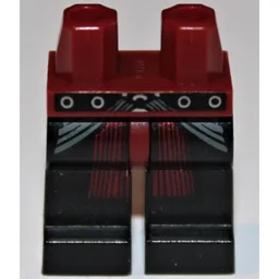 Hips and Black Legs with SW Belt and Dark Red Sash Print / Dark Red