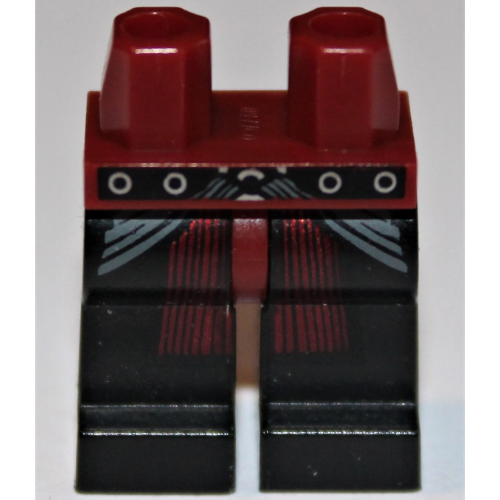 Lego Hips and Black Legs with SW Belt and Dark Red Sash Print / Dark Red